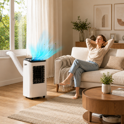 Bærbar aircondition 12000 BTU rumkølingsenhed
