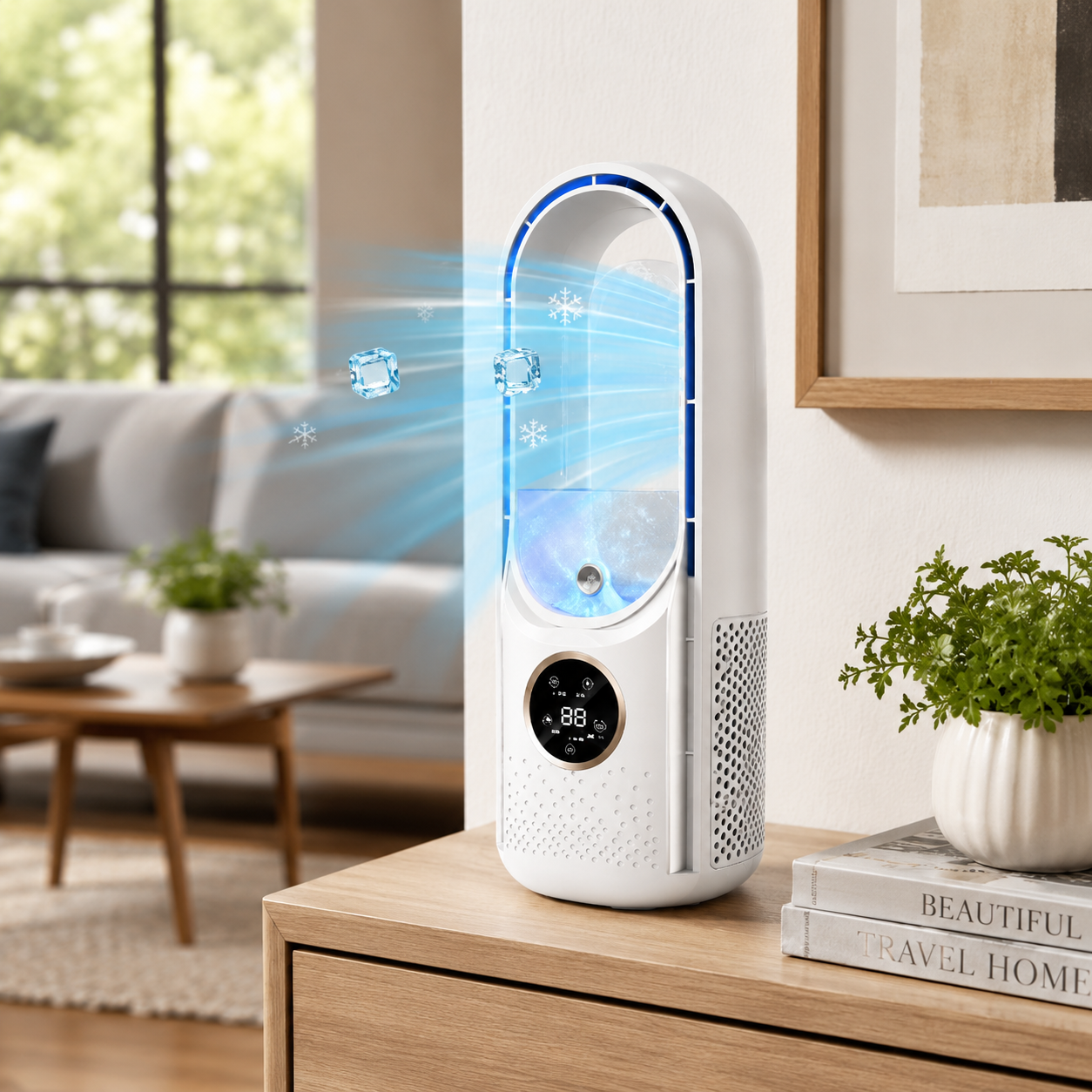 Condizionatore d'aria portatile ventilatore da scrivania mini senza pale