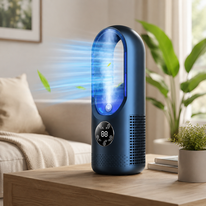 Condizionatore d'aria portatile ventilatore da scrivania mini senza pale