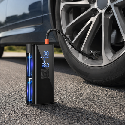 Portable Air Pump Electric Auto Shutoff Compact Cordless