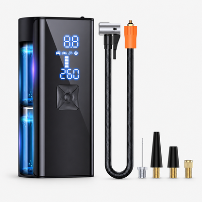 Portable Air Pump Electric Auto Shutoff Compact Cordless