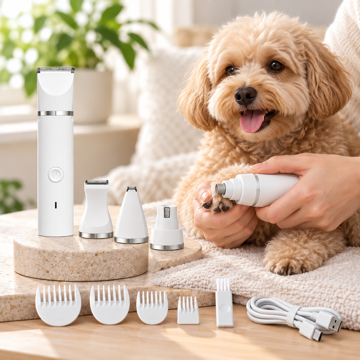 Portable Pet Grooming Tools Set Compact Design