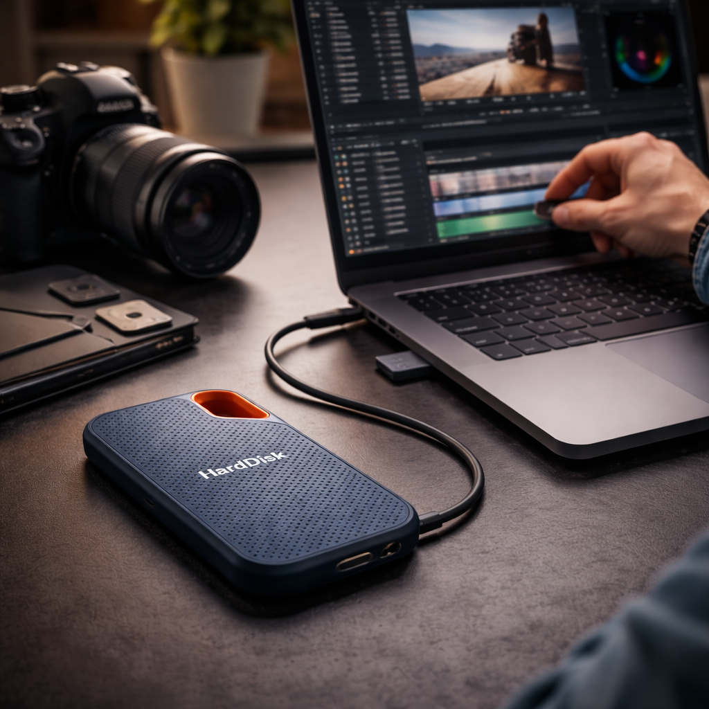 Externe Festplatte Tragbare SSD Schlankes Backup-Speicher USB-C