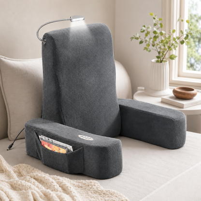 Portable Vibrating Backrest Massager Pockets Warmth