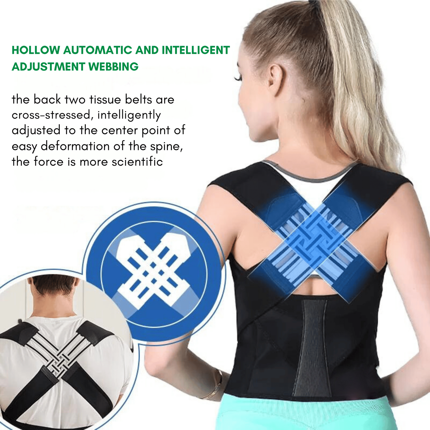 Posture Corrector Back Support Adjustable Comfortable Back Brace