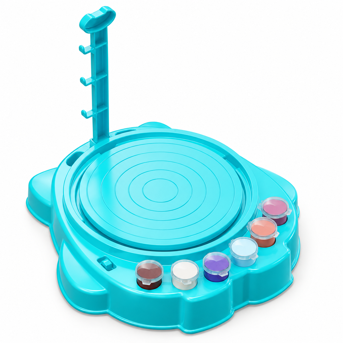 Kit di ceramica per bambini con tornio elettrico, attività creativa e divertente