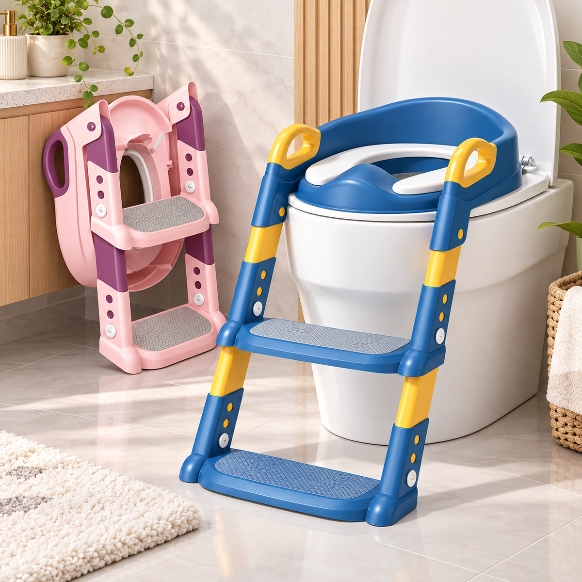 Potty Training Seat Ladder Compact Portable Step Stool