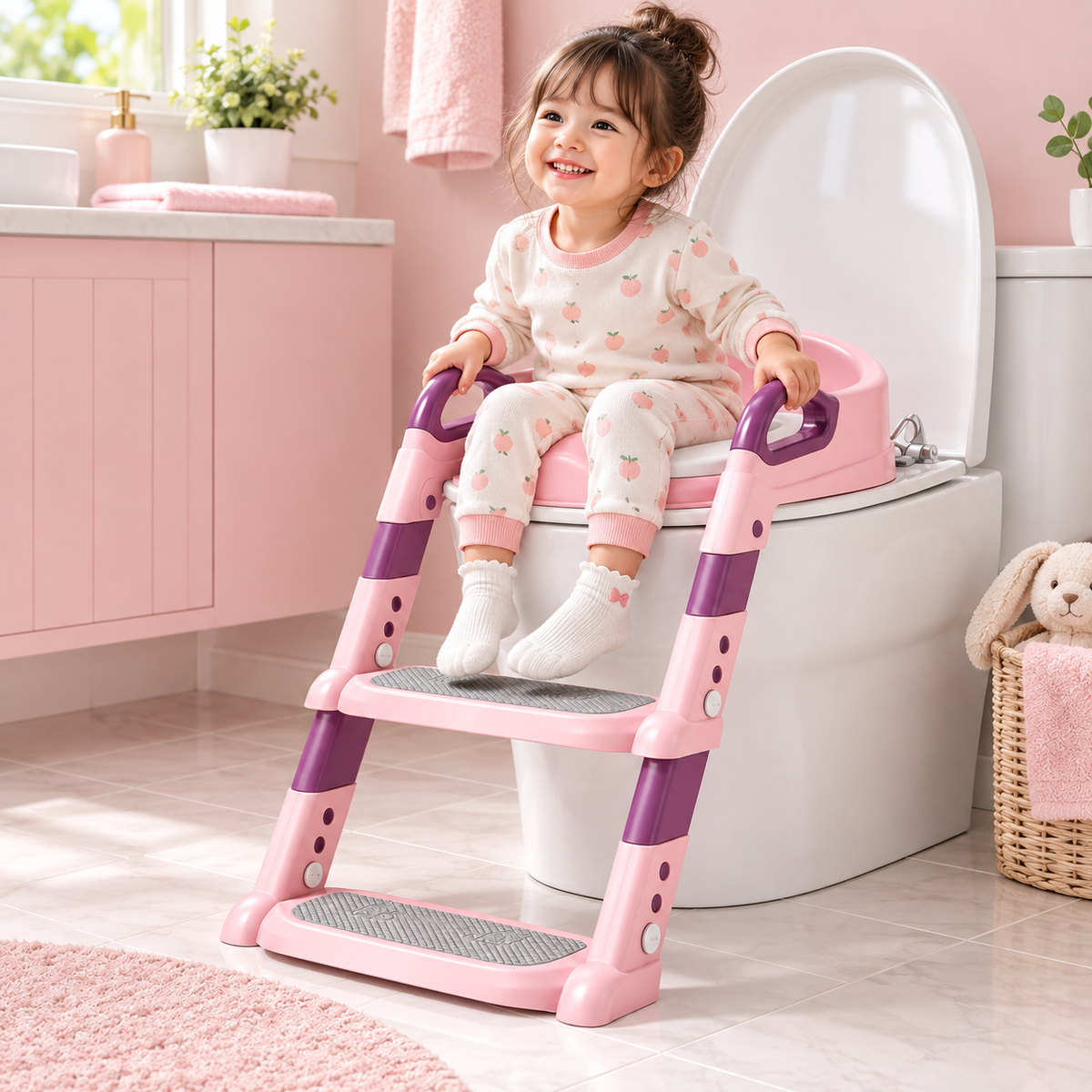 Potty Training Seat Ladder Compact Portable Step Stool