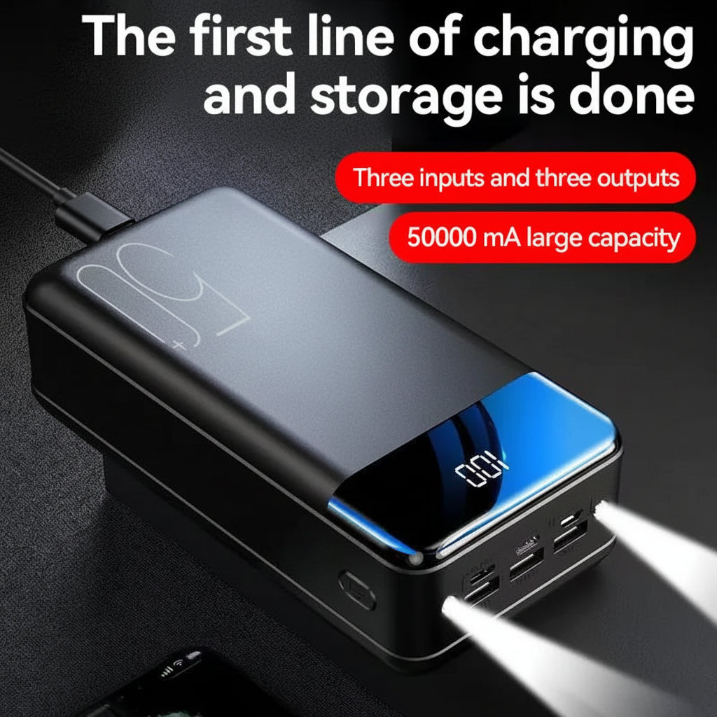 Power Bank 50000mAh Fast Charging Portable Charger