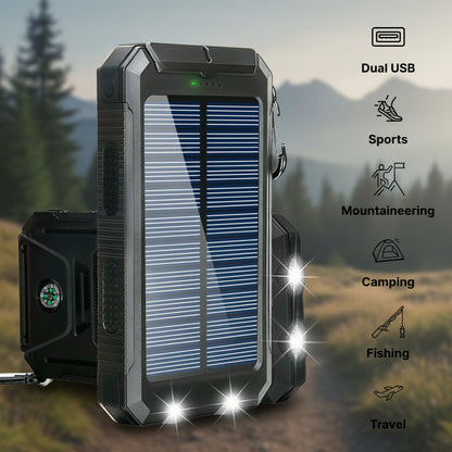 Soloplader 20000mAh Vandtæt Powerbank