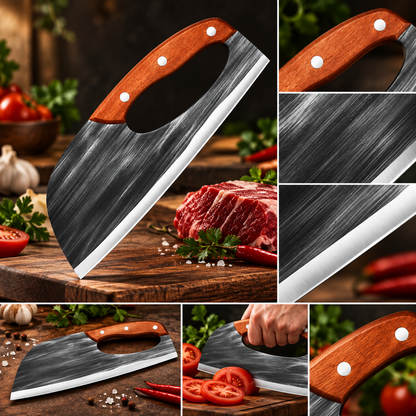 Faca de cozinha forjada com precisão, de uso geral e cabo ergonómico
