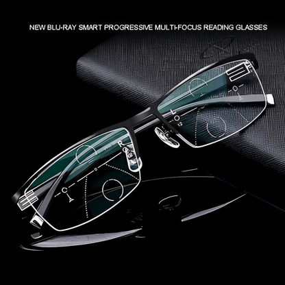 Progressive Reading Glasses Clear Vision All Distances