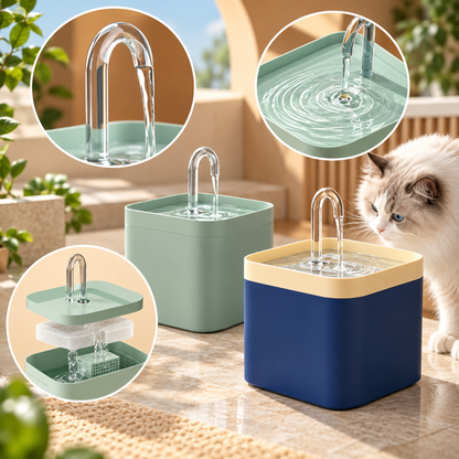 Quiet Cat Water Fountain Automatic Pet Quiet Pump Filter