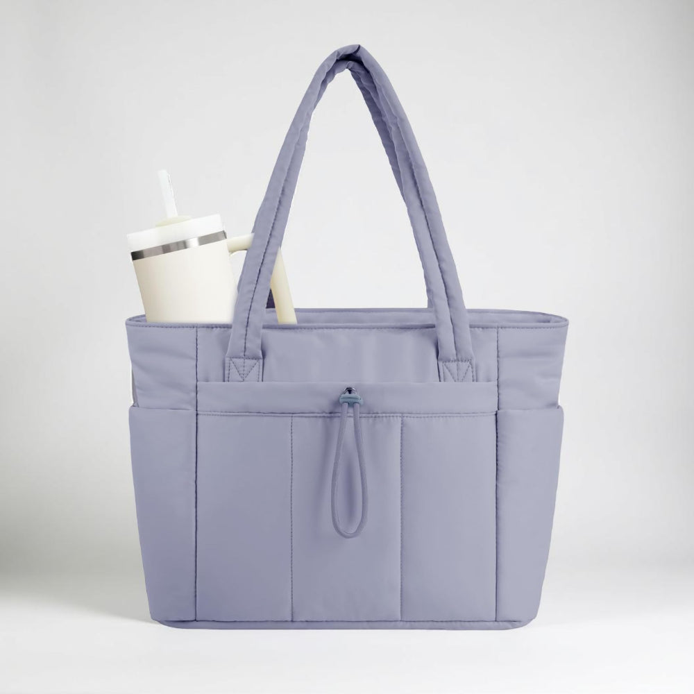 Bolso de mano acolchado para mujer, funda acolchada para portátil, organizador de viaje