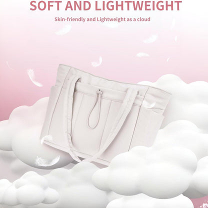 Bolso de mano acolchado para mujer, funda acolchada para portátil, organizador de viaje