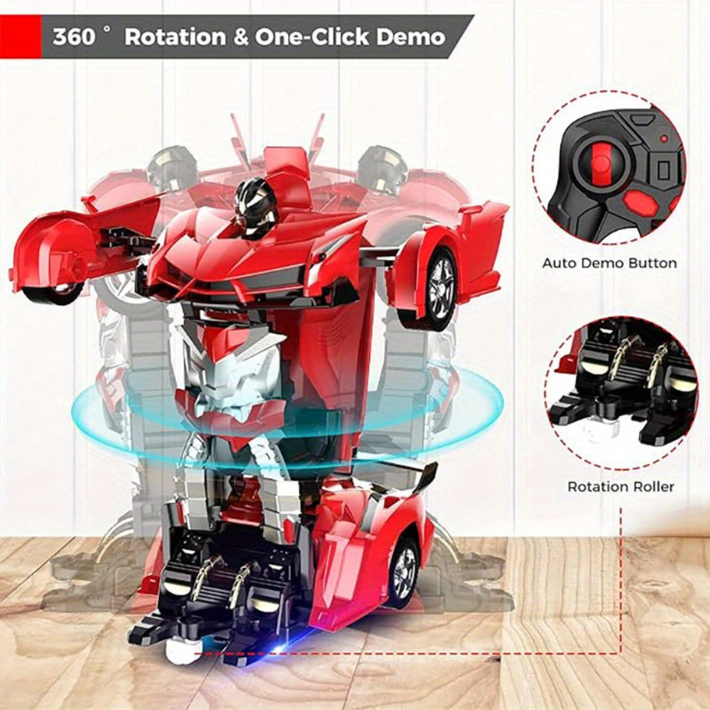 RC Cars Transforming Remote Control Car Robot Toy with LED Lights 5