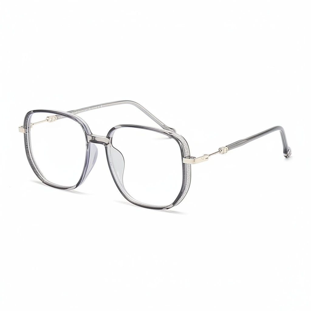 Lesebrille mit Gleitsicht, Blaulichtfilter und leichtem Gestell