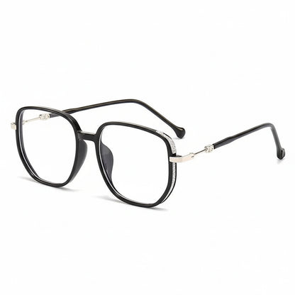 Lesebrille mit Gleitsicht, Blaulichtfilter und leichtem Gestell