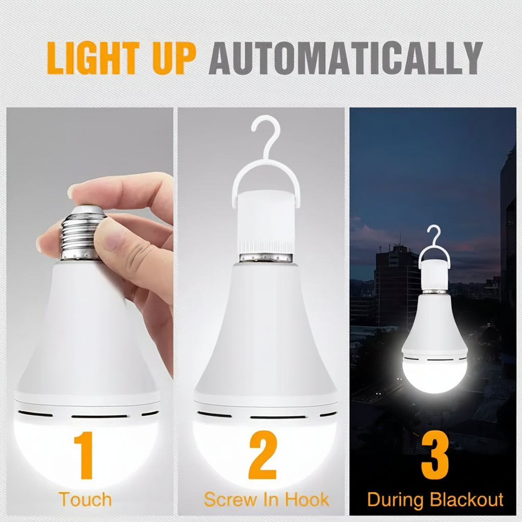 Bec cu LED Reîncărcabil Lumină Albă de Urgență Puternică