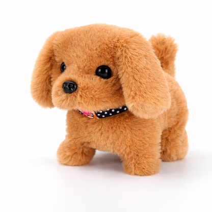 Giocattolo di Peluche Interattivo Cane Robot Cucciolo Realistico che Cammina