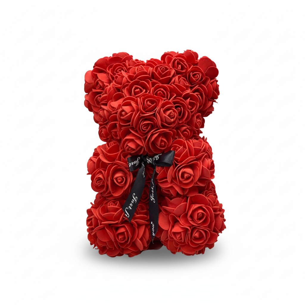 Orso di Fiori Rosa Orso di Peluche Romantico Decorazione Regalo di Rose di Schiuma