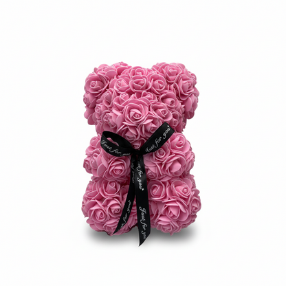 Orso di Fiori Rosa Orso di Peluche Romantico Decorazione Regalo di Rose di Schiuma