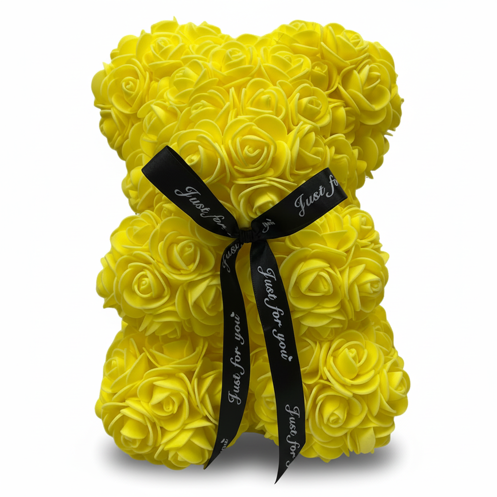 Orso di Fiori Rosa Orso di Peluche Romantico Decorazione Regalo di Rose di Schiuma