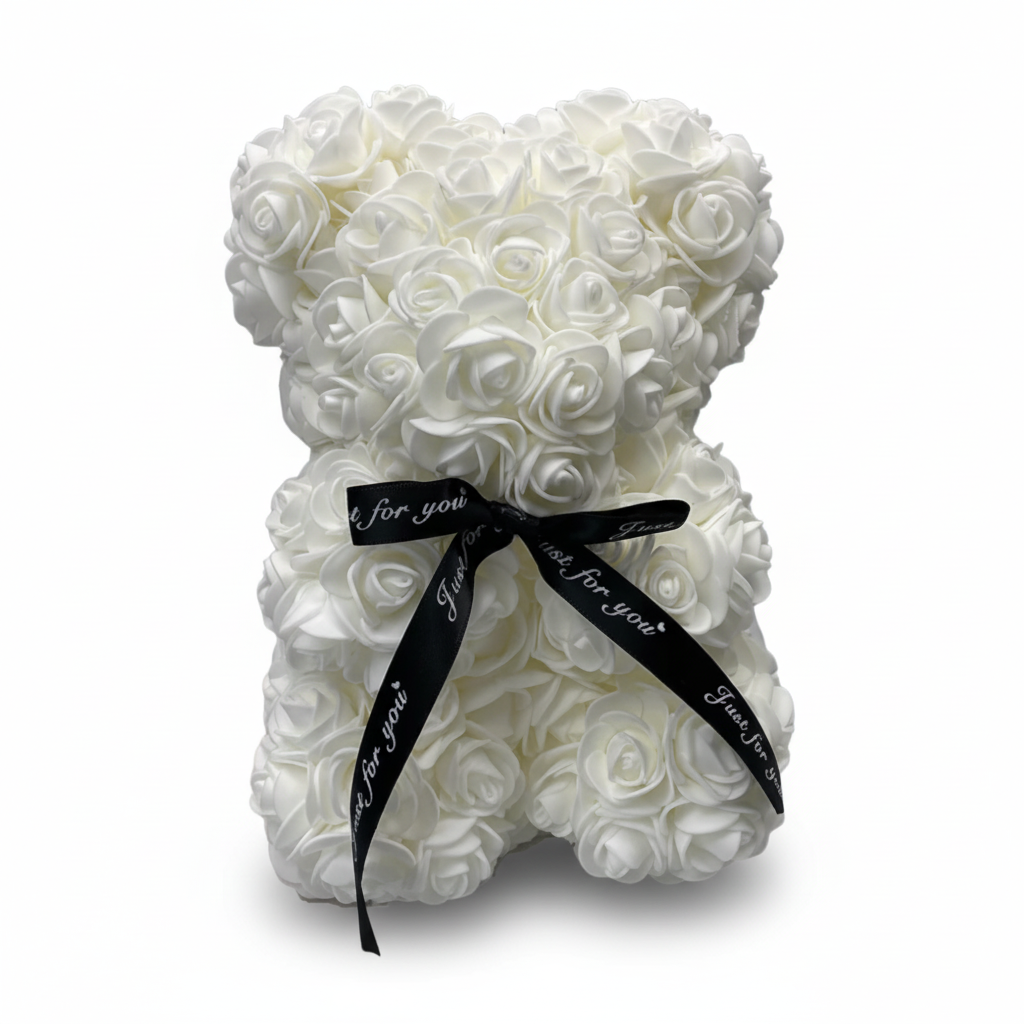 Orso di Fiori Rosa Orso di Peluche Romantico Decorazione Regalo di Rose di Schiuma