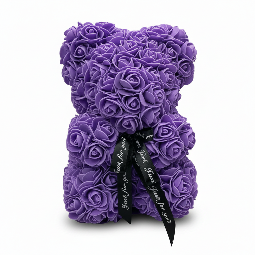 Orso di Fiori Rosa Orso di Peluche Romantico Decorazione Regalo di Rose di Schiuma