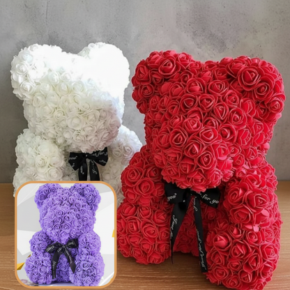 Orso di Fiori Rosa Orso di Peluche Romantico Decorazione Regalo di Rose di Schiuma