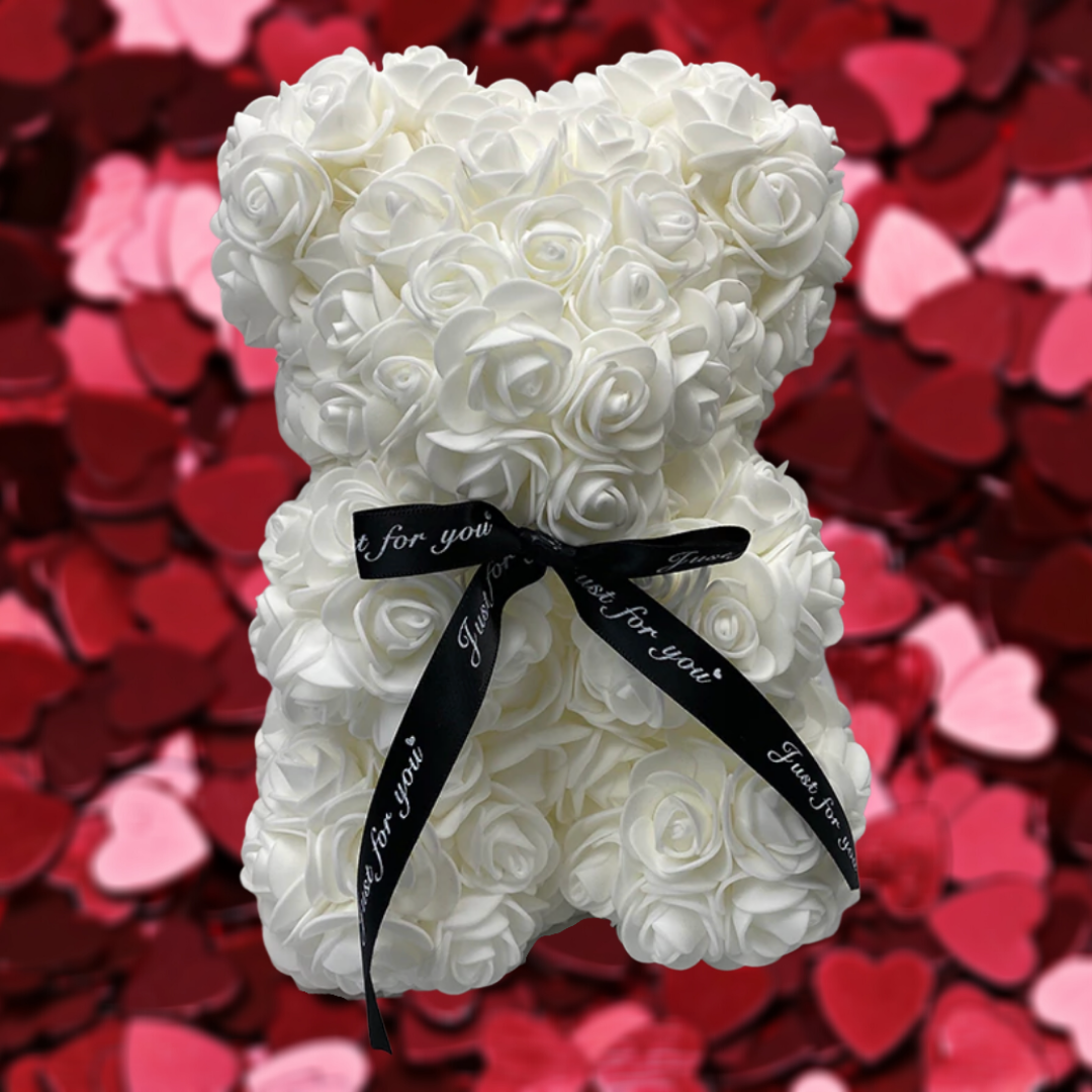 Orso di Fiori Rosa Orso di Peluche Romantico Decorazione Regalo di Rose di Schiuma