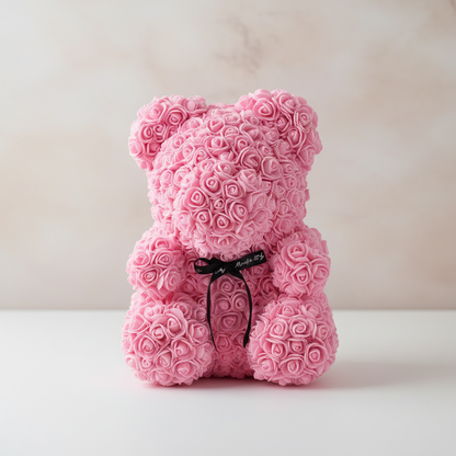Orso di Fiori Rosa Orso di Peluche Romantico Decorazione Regalo di Rose di Schiuma