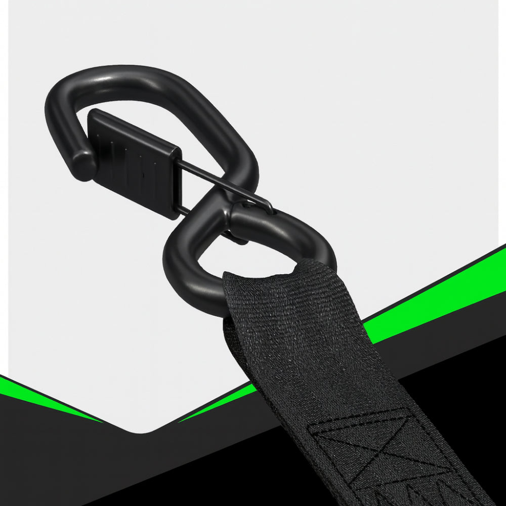 ערכת רצועות קשירה מתכווננות עם וו כבד לעיגון מטען