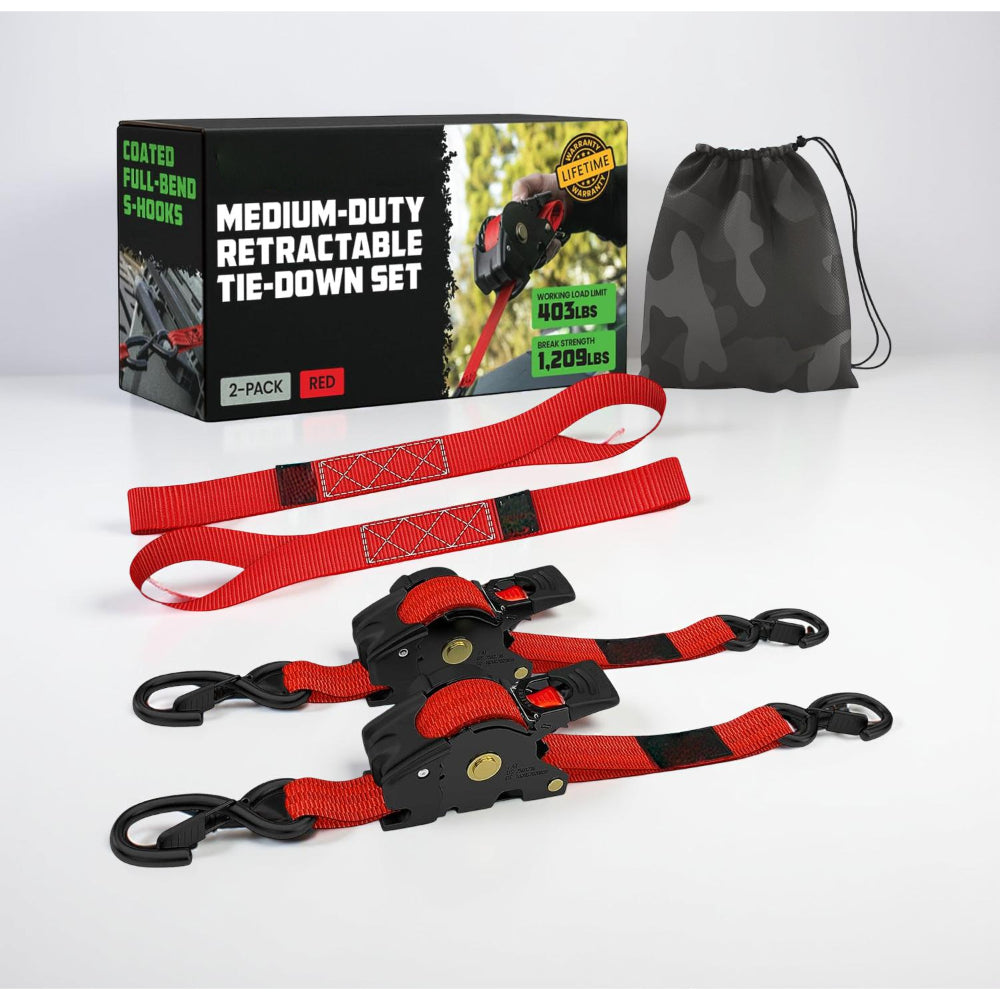 ערכת רצועות קשירה מתכווננות עם וו כבד לעיגון מטען