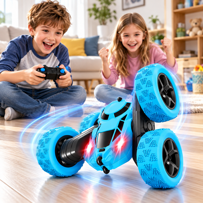 RC-Stuntwagen mit ferngesteuertem Überschlag und Offroad-Reifen
