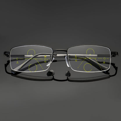 Gafas de Lectura Progresivas Fotocromáticas con Montura de Titanio