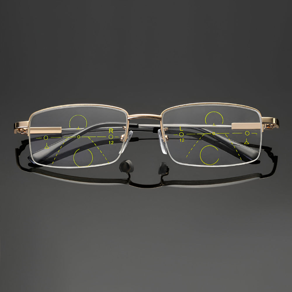 Gafas de Lectura Progresivas Fotocromáticas con Montura de Titanio