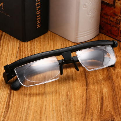 Lesebrille mit verstellbarem Fokus für Nah- und Fernsicht