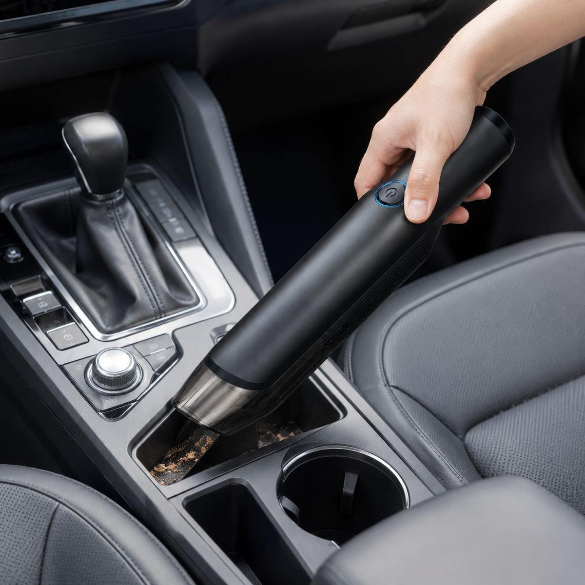 Aspiradora de coche recargable, portátil, inalámbrica y compacta