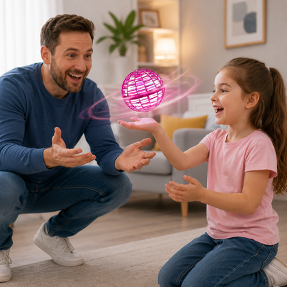 Pallina volante ricaricabile con LED per un divertimento interattivo