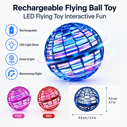 Pallina volante ricaricabile con LED per un divertimento interattivo