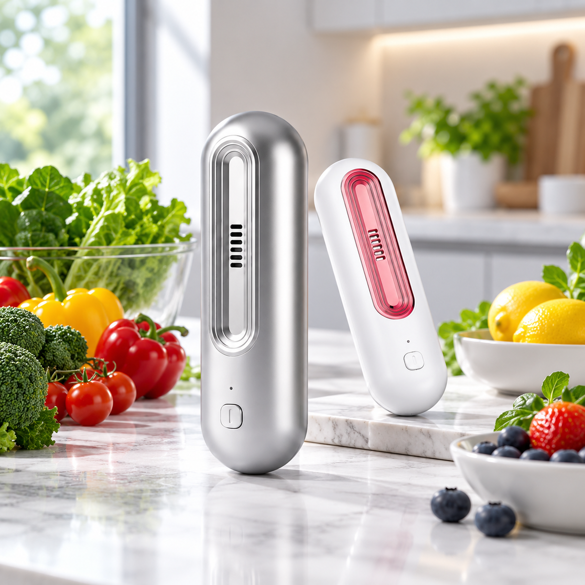 Purificador de ar e ambientador recarregável para frigorífico