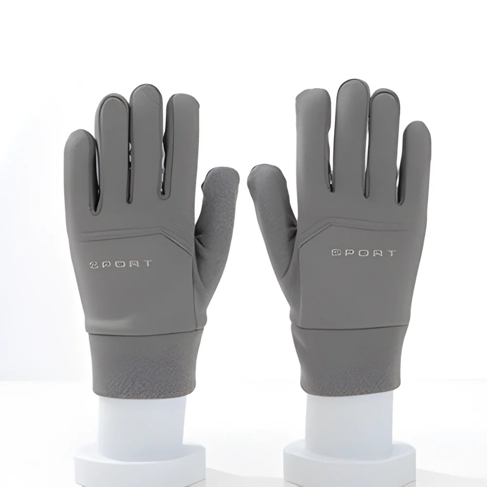 Luvas Térmicas de Inverno com Design Antiderrapante para Exterior e Ecrã Tátil