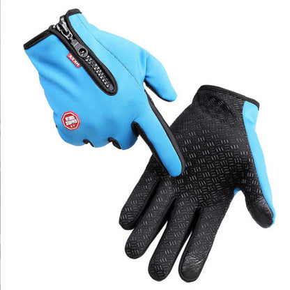 Luvas Térmicas de Inverno com Design Antiderrapante para Exterior e Ecrã Tátil