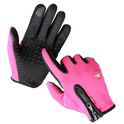 Luvas Térmicas de Inverno com Design Antiderrapante para Exterior e Ecrã Tátil