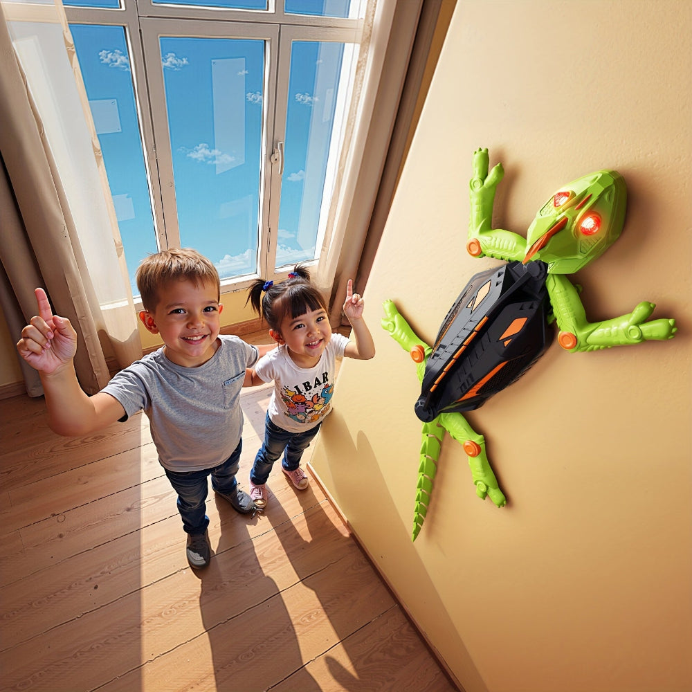 Remote Control Wall Climbing Lizard Toy LED Gecko Robot 1