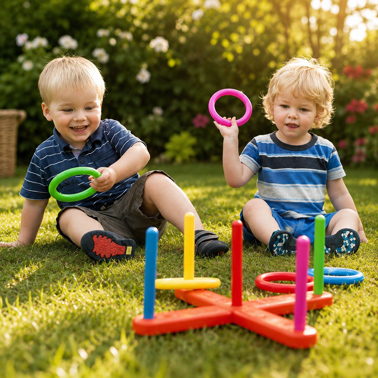 Ringwurfspiel für draußen Tragbares Familienspiel-Set