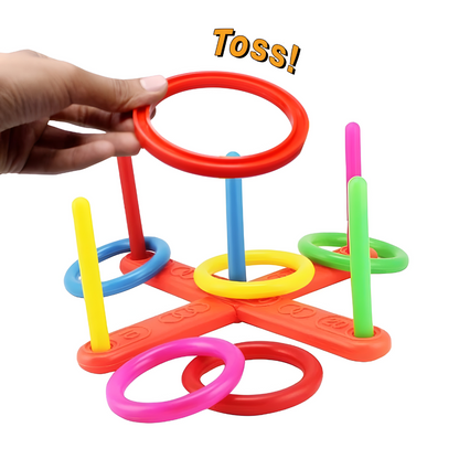 Ringwurfspiel für draußen Tragbares Familienspiel-Set