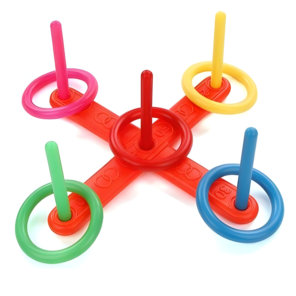 Ringwurfspiel für draußen Tragbares Familienspiel-Set