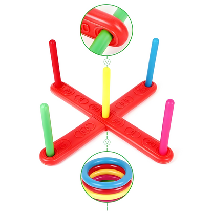 Ringwurfspiel für draußen Tragbares Familienspiel-Set